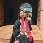 Leslie Garcia in SDSU Graduate uniform